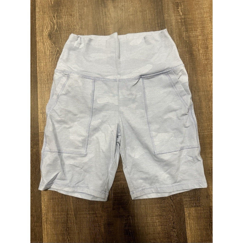 Aerie Light Blue Camo Biker Shorts Medium